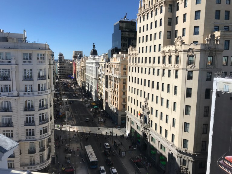 Madrid vista desde el cielo